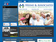 Tablet Screenshot of heinefamilydental.com